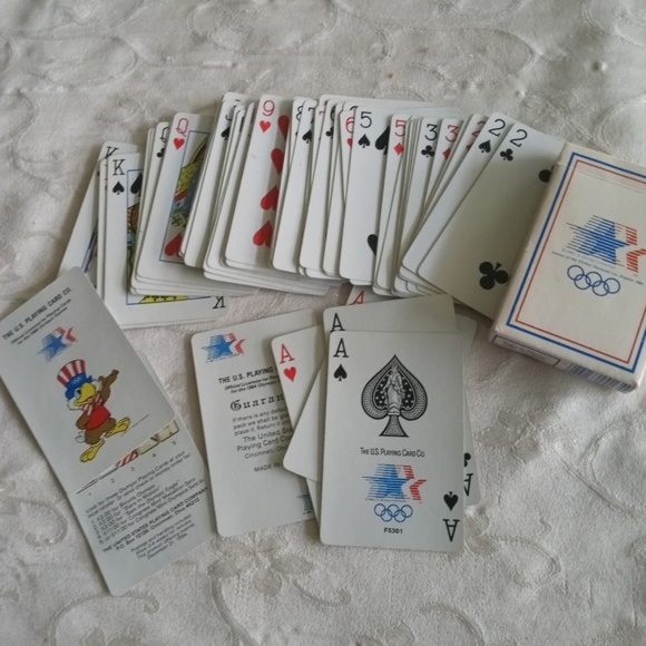 Vintage 1984 Olympics Playing Cards Los Angeles CA w Box - Picture 9 of 10